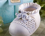 "Capodimonte-baby" Collection Blue Baby Bootie Favors baby favors