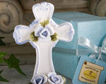 Capodimonte Collection Blue Cross Figurines baby favors