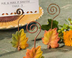 Leaf Design Place Card Holders baby favors