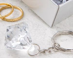 Clear Diamond Collection Diamond Design Key Chain baby favors