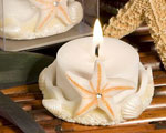 Starfish Design Favor Saver Candles baby favors