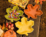 Autumn Magic Collection Leaf Candy Dishes baby favors