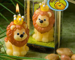 Adorable King Of The Jungle Collection Candle Favors baby favors