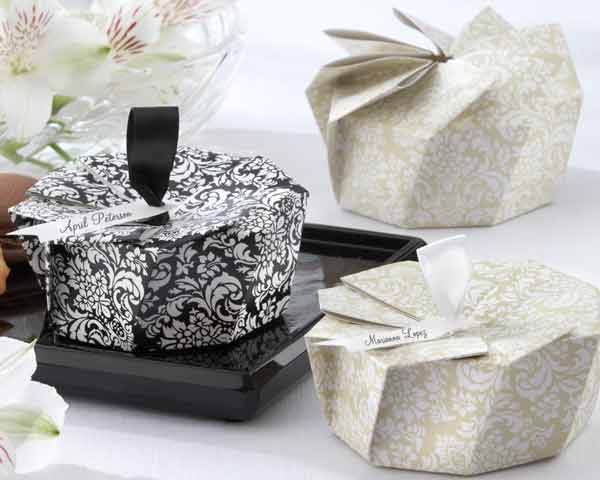 Damask Origami Favor Box Kit How To Origami Box. Damask Origami Favor Box Kit