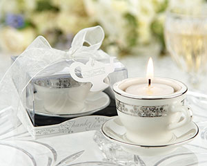 Teacups and Tealights Miniature Porcelain Tealight Holders wedding favors