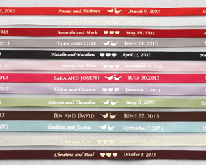 "Sweet Send-Off" Ribbons wedding favors