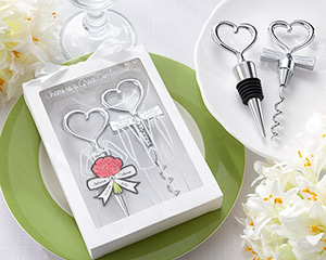 "Cheers to a Great Combination" Personalizable Wine Set baby favors