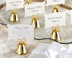 Gold Kissing Bells Place Card/Photo Holder (Set of 24) baby favors