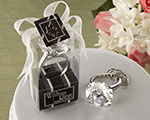 "With This Ring" Engagement Ring Keychain baby favors