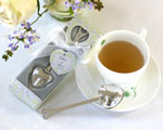 "Tea Time" Heart Tea Infuser in  Tea-Time Gift Box baby favors