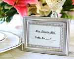 "Beautifully Beaded" Photo Frame/Placeholder "As seen in the hit movie 27 Dresses" baby favors