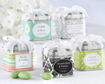 "Unexpected Treasures!" Favor Tin with Pre-Tied Organza Bow baby favors
