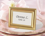 Beautifully Beaded Gold Photo Frame/Place Holder baby favors