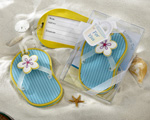 Flip-Flop Luggage Tag in Beach-Themed Gift Box baby favors