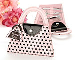'Pink Polka Purse' Manicure Set baby favors