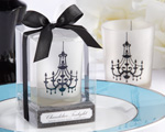 Chandelier Frosted-Glass Tealight Holder baby favors