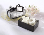"Hugs & Kisses From Mr. and Mrs." Scented Soaps baby favors