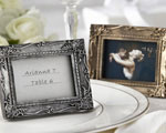 "Work of Art" Antique-Finish Place Card Holder/Photo Frame baby favors
