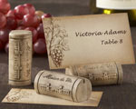"Maison du Vin" Wine Cork Place Card/Photo Holder with Grape-Themed Place Cards baby favors