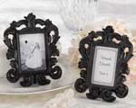 "Black Baroque" Elegant Place Card Holder/Photo Frame baby favors