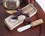"Vintage Reserve" Stainless-Steel Spreader with Wine Cork Handle baby favors