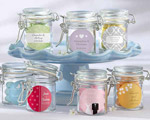 Personalized Glass Favor Jars - Wedding baby favors