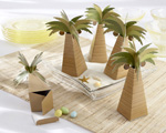 Palm Tree Favor Box with Multi-dimensional Detail baby favors