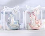 "Rock-a-Bye Carousel" Ceramic Rocking Horse Tealight Holder baby favors