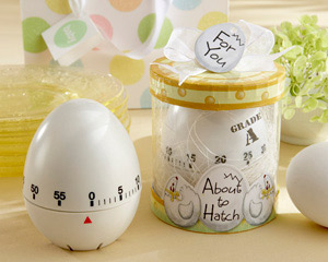 "About to Hatch" Kitchen Egg Timer in Showcase Gift Box baby favors