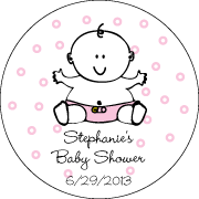 Baby Personalized Tags (Set of 24) baby favors
